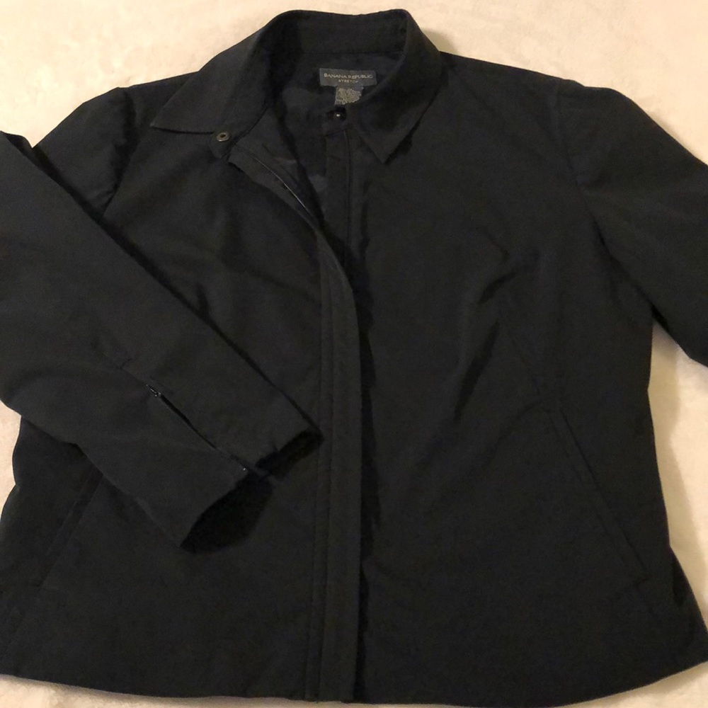 Banana Republic  front zipper waist jacket